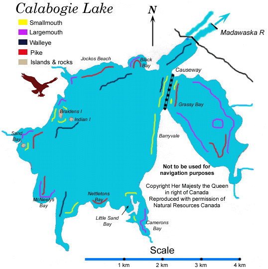 Calabogie Lake Depth Chart