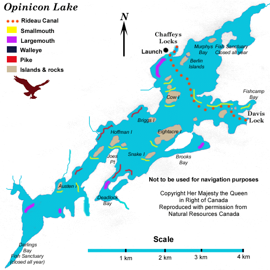 Muskrat Lake Depth Chart