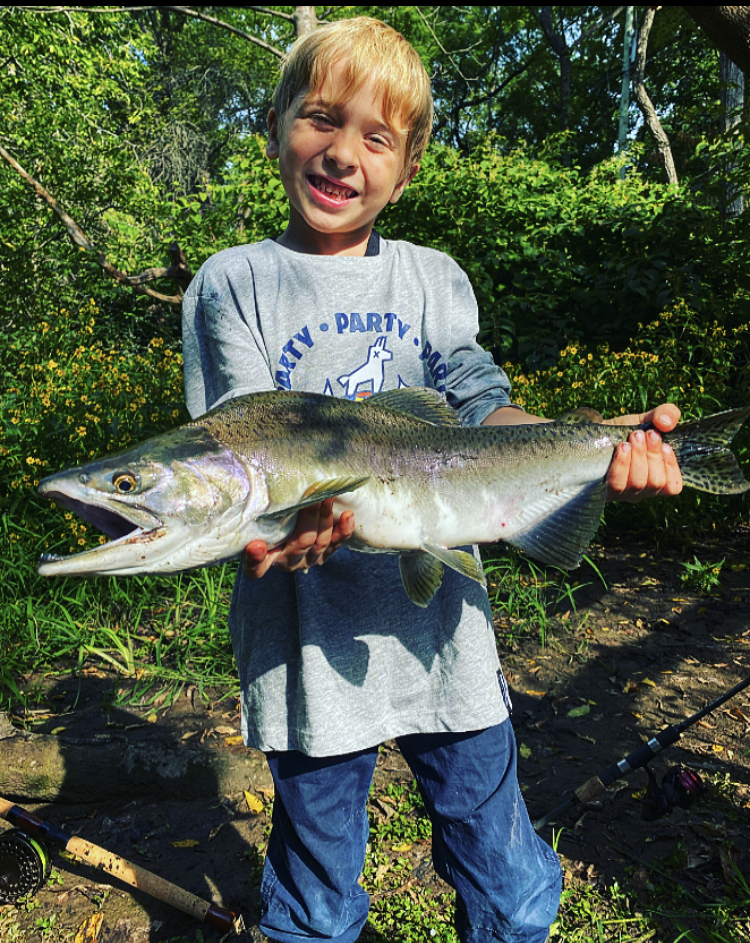 Vander Whalen with his beautiful Pink salmon